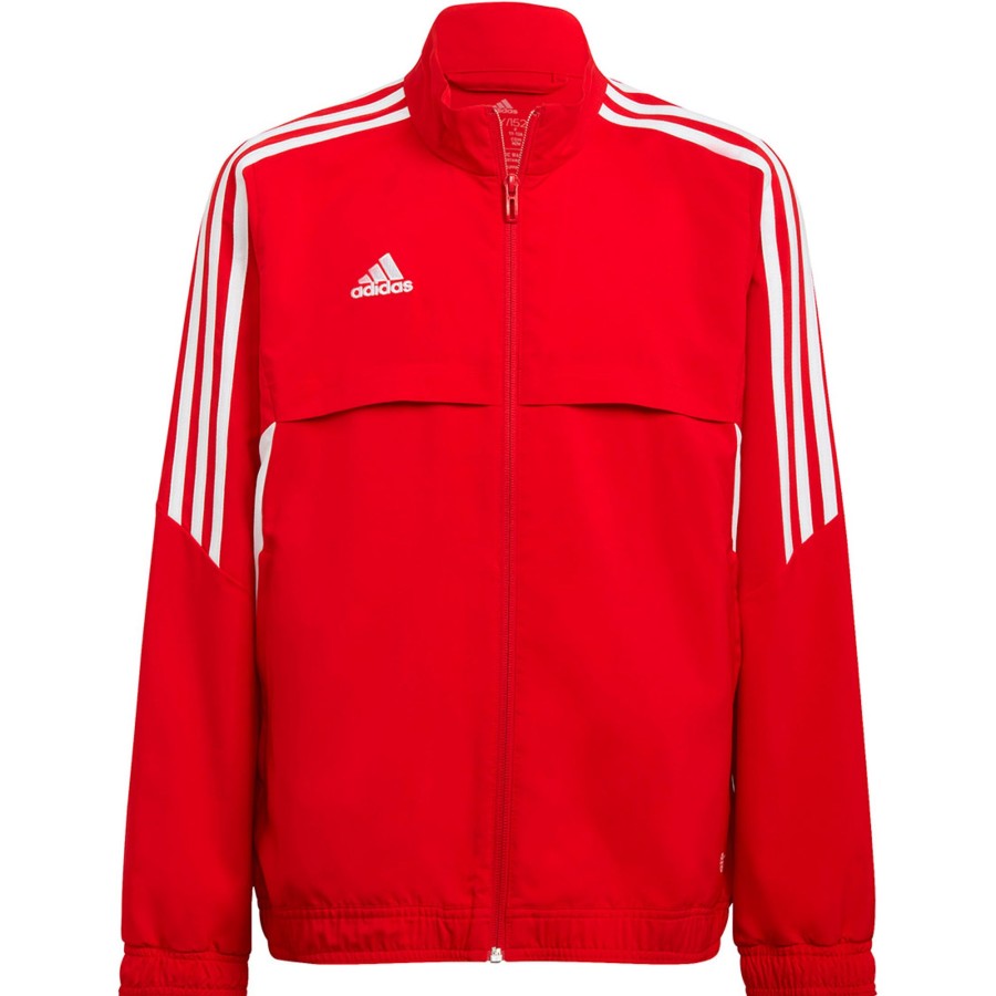 Kinder Adidas Jacken | Adidas Kinder Prasentationsjacke Condivo 22 Rot-Weis