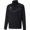 Kinder Puma Jacken | Puma Kinder Polyester Trainingsjacke Teamrise Schwarz-Weis