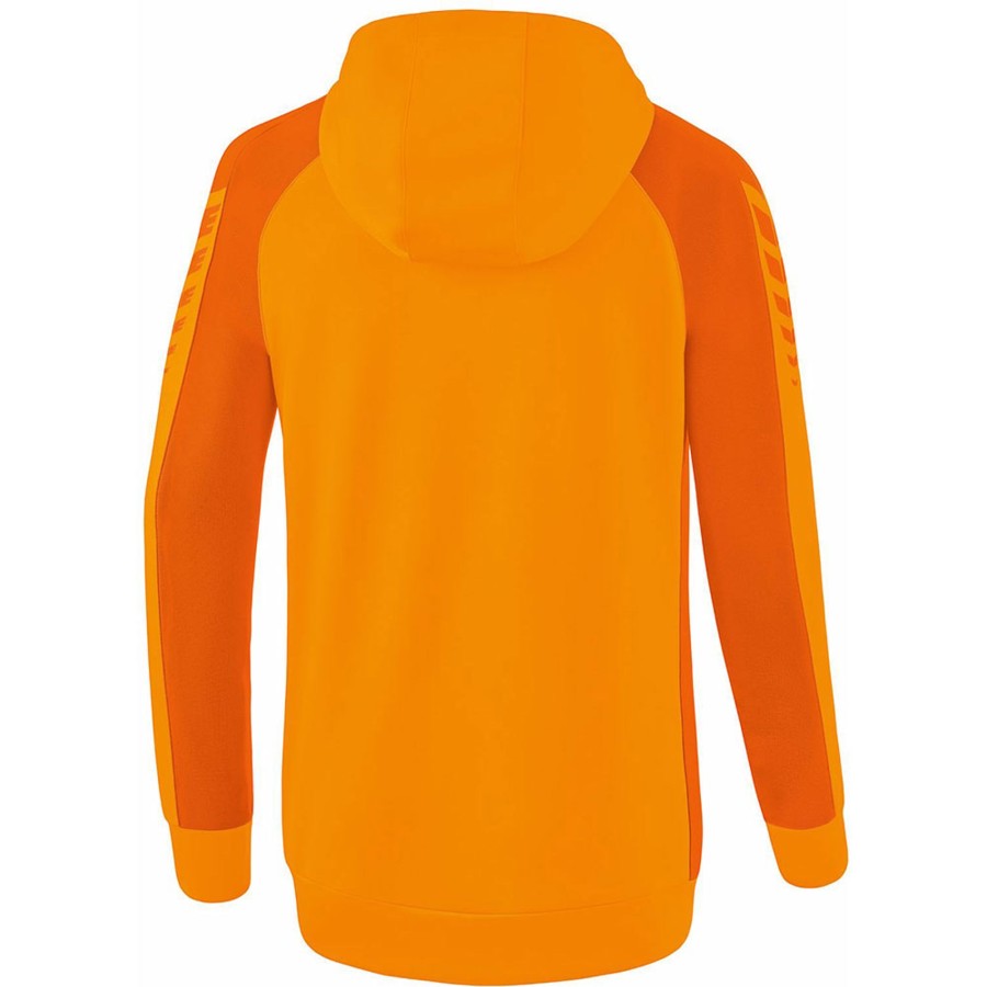 Damen Erima Jacken | Erima Damen Trainingsjacke Mit Kapuze Six Wings Orange