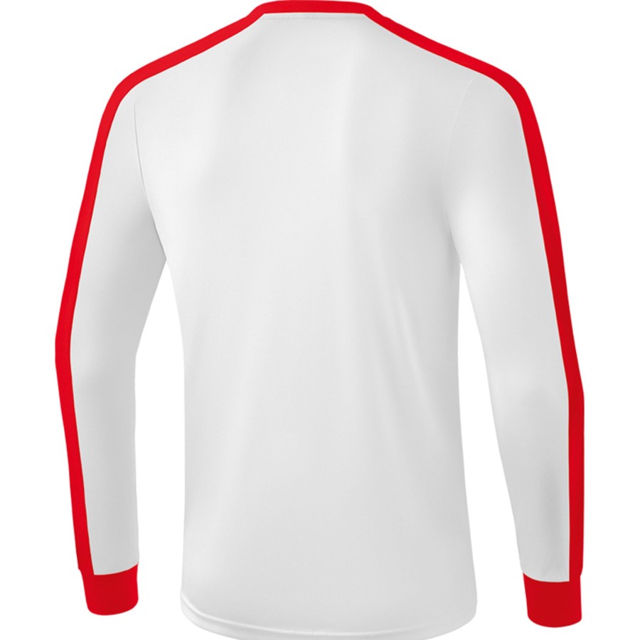 Herren Erima Trikots | Erima Herren Langarm Trikot Retro Star Weis-Rot