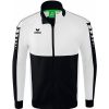 Herren Erima Jacken | Erima Trainingsjacke Six Wings Schwarz-Weis