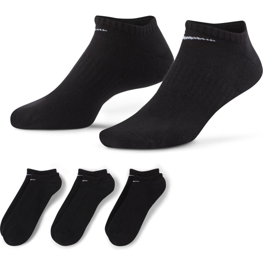 Herren Nike Socken | Nike Socken Everyday Cushioned No-Show 3Er Pack Weis