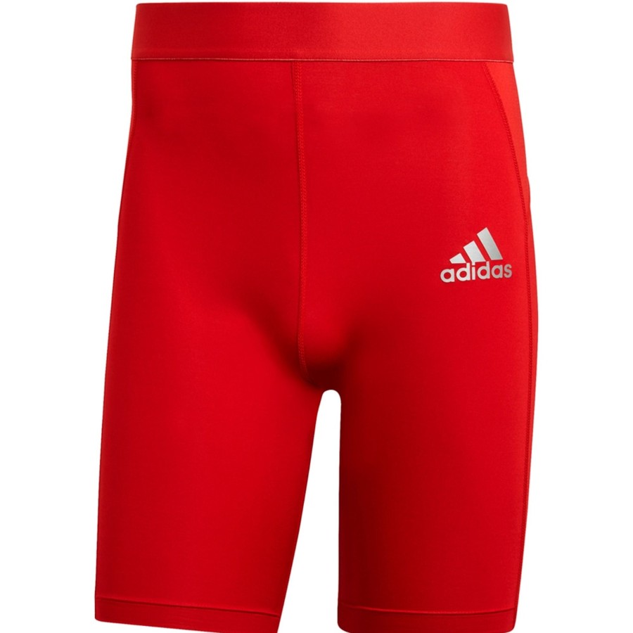 Herren Adidas Tights | Adidas Herren Short Tights Techfit Rot