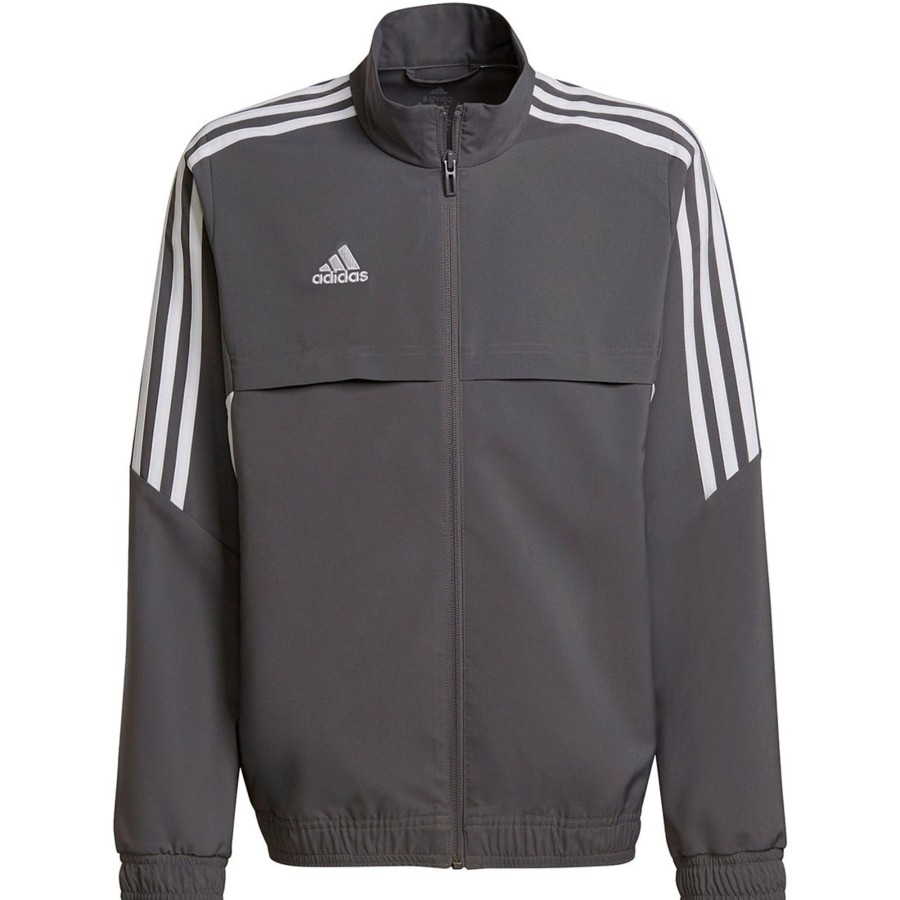 Kinder Adidas Jacken | Adidas Kinder Prasentationsjacke Condivo 22 Grau