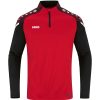 Kinder Jako Sweatshirts | Jako Kinder Ziptop Performance Rot-Schwarz