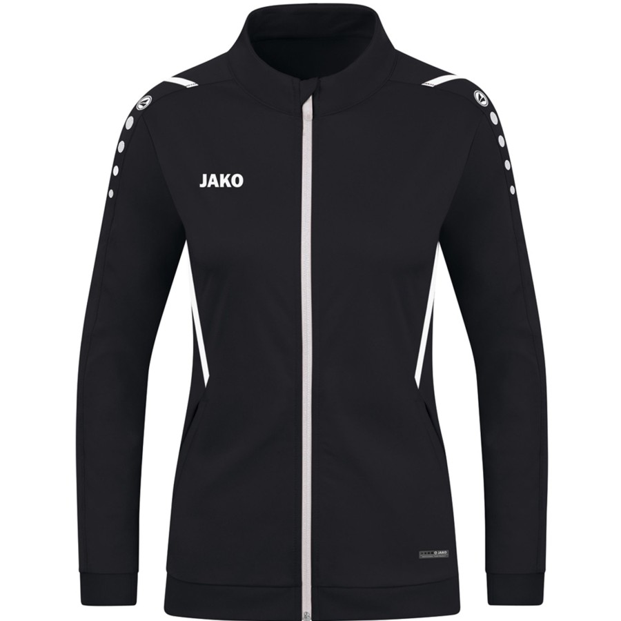 Damen Jako Jacken | Jako Damen Polyesterjacke Challenge Schwarz-Weis