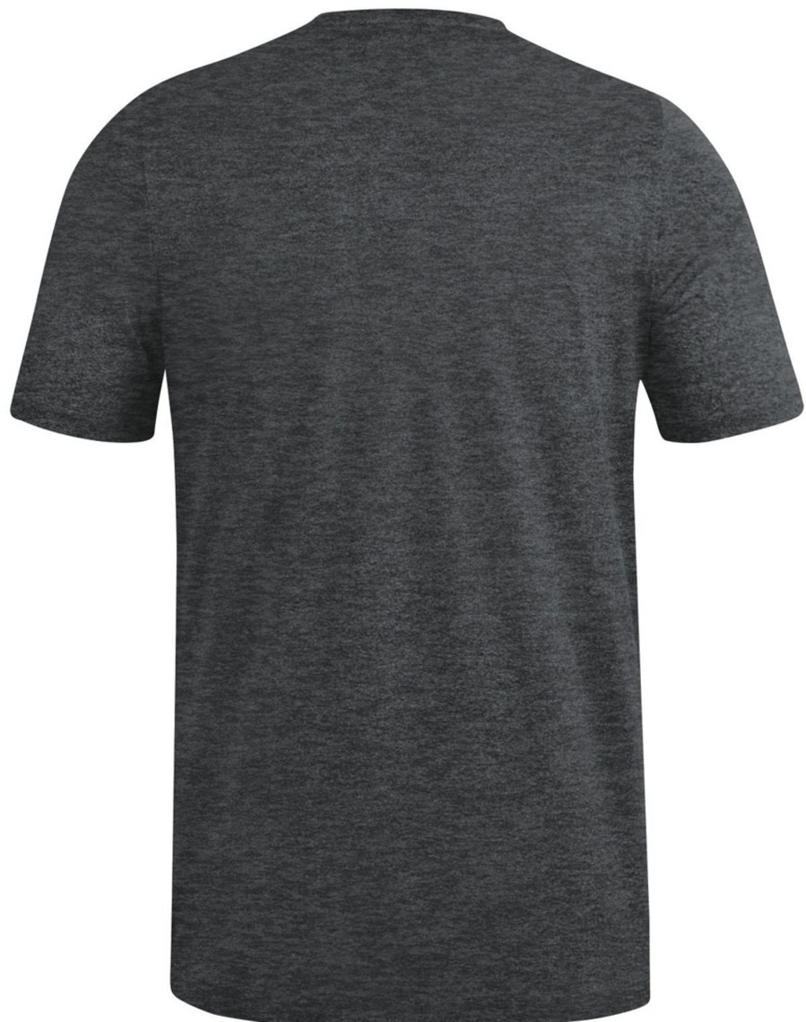 Herren Jako T-Shirts | Jako Premium Basics T-Shirt Anthrazit Meliert