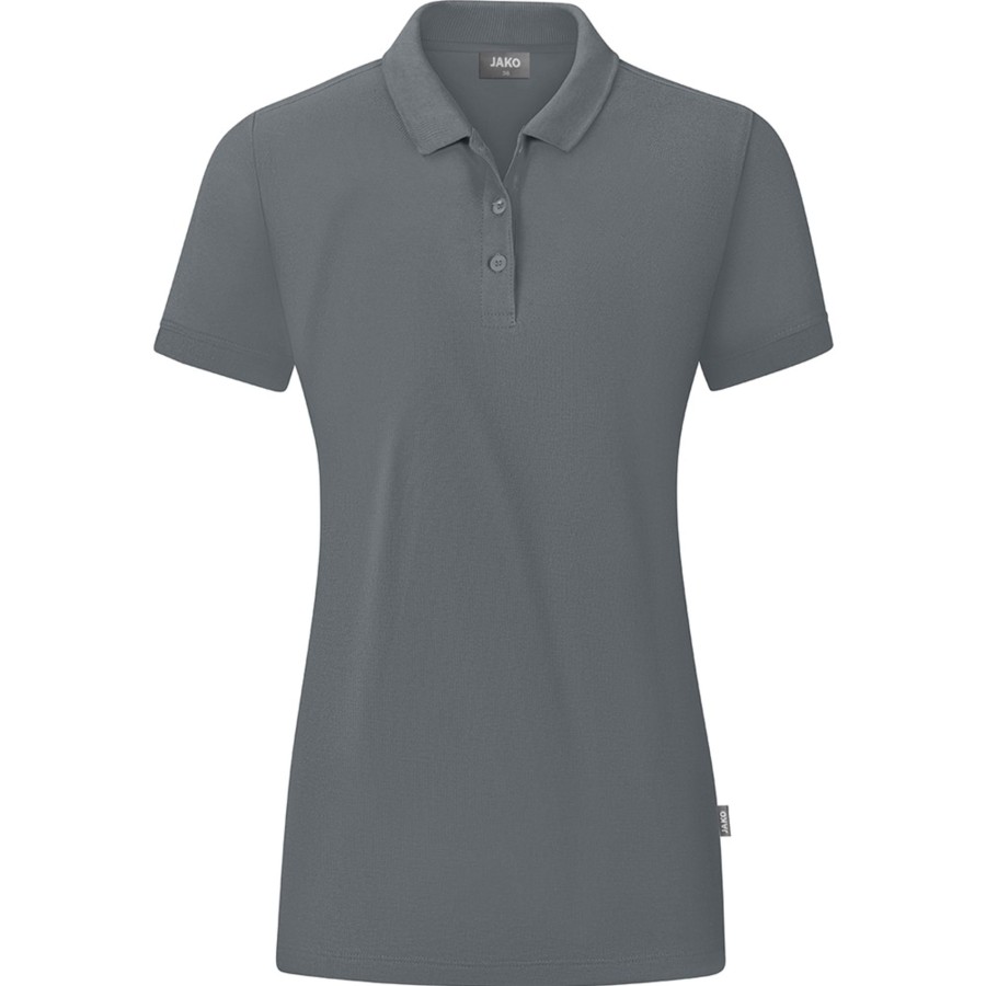 Damen Jako Polo-Shirts | Jako Damen Polo Organic Grau