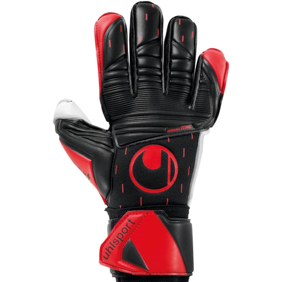 Herren Uhlsport Torwarthandschuhe | Uhlsport Torwarthandschuh Classic Absolutgrip Schwarz/Rot/Weis