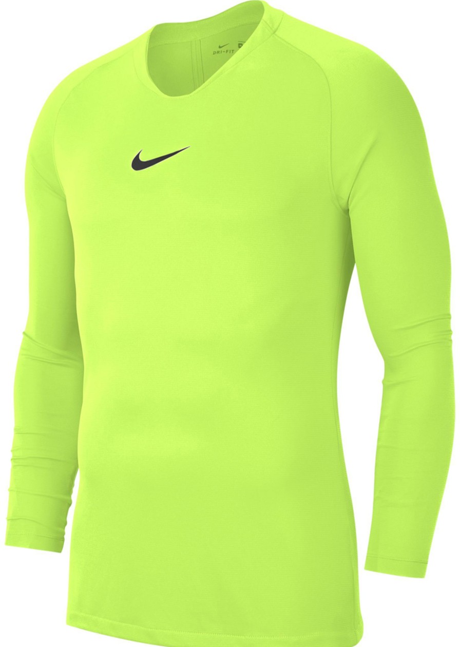 Kinder Nike Baselayer | Nike Park First Layer Kinder Langarm Shirt Volt-Schwarz