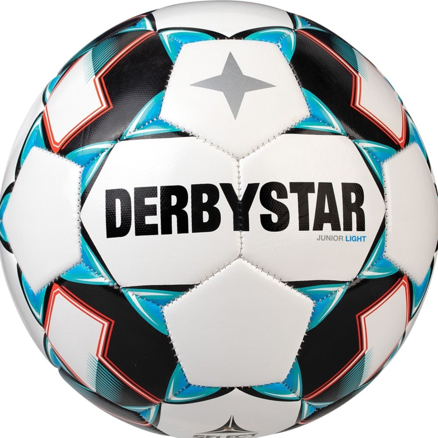 Sportausruestung Derbystar | Derbystar Fusball Junior Light Weis-Grun-Schwarz