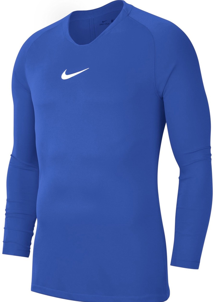 Kinder Nike Baselayer | Nike Park First Layer Kinder Langarm Shirt Royal Blue-Weis