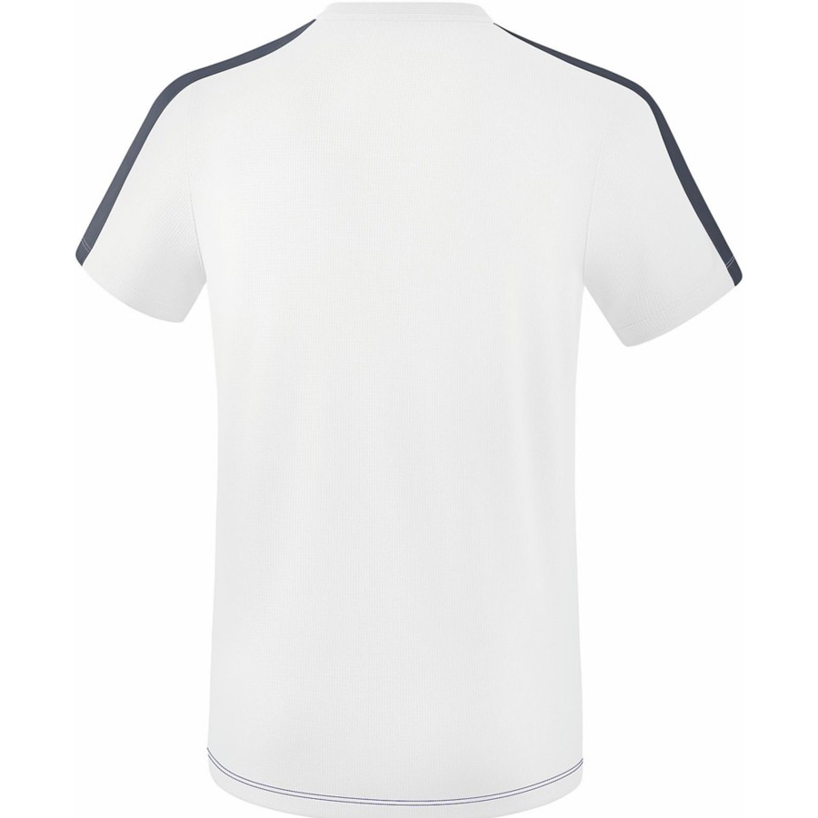 Herren Erima T-Shirts | Erima Herren T-Shirt Squad Weis-Blau-Grau