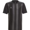 Kinder Adidas Trikots | Adidas Kinder Kurzarm Trikot Striped 21 Schwarz-Grau