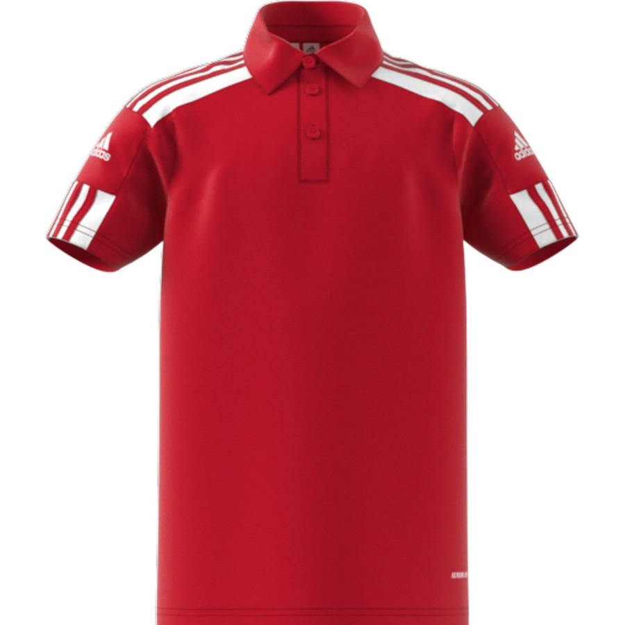 Kinder Adidas Polo-Shirts | Adidas Kinder Poloshirt Squadra 21 Rot-Weis