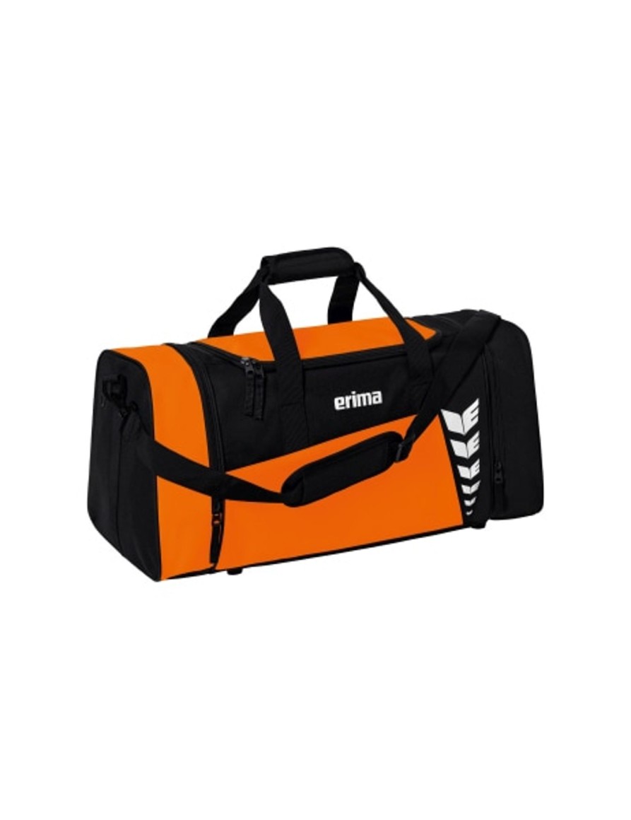 Sportausruestung Erima | Erima Six Wings Sporttasche Orange/Schwarz Gunstig