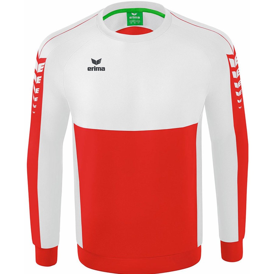 Kinder Erima Sweatshirts | Erima Kinder Sweatshirt Six Wings Rot-Weis