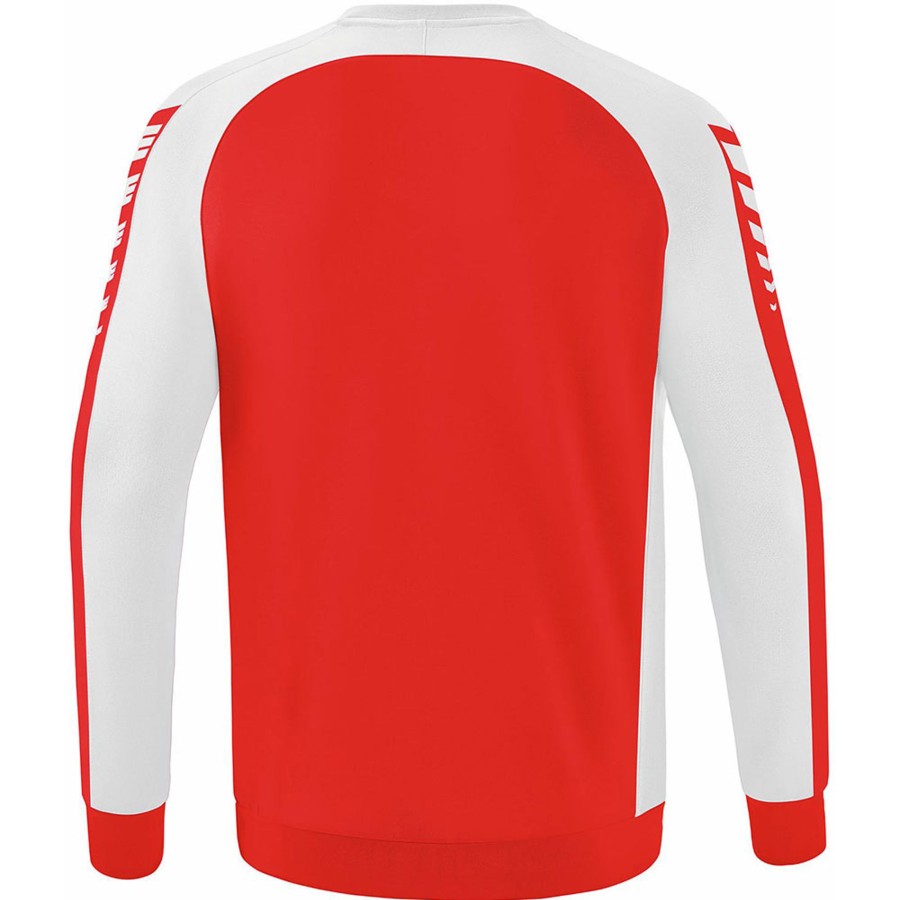 Kinder Erima Sweatshirts | Erima Kinder Sweatshirt Six Wings Rot-Weis