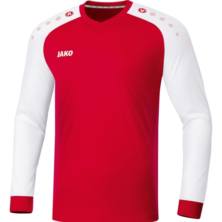 Kinder Jako Trikots | Jako Kinder Langarm Trikot Champ 2.0 Rot-Weis