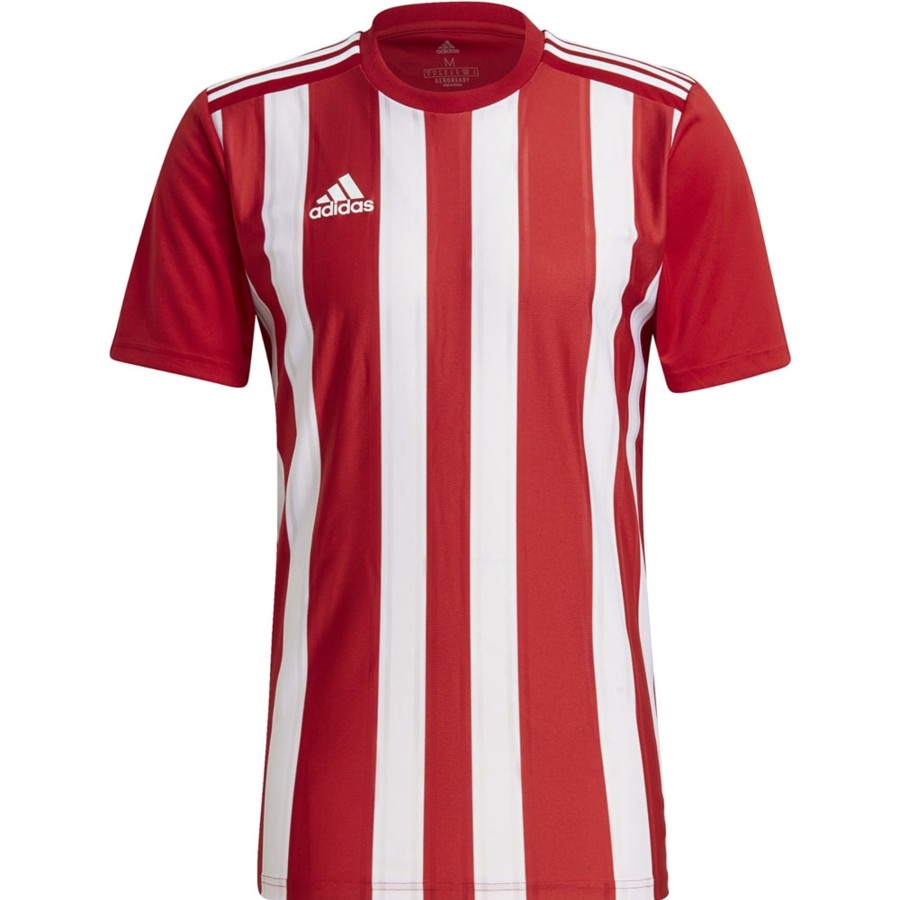 Herren Adidas Trikots | Adidas Kurzarm Trikot Striped 21 Rot-Weis