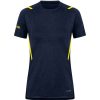 Damen Jako T-Shirts | Jako Damen T-Shirt Challenge Blau-Gelb