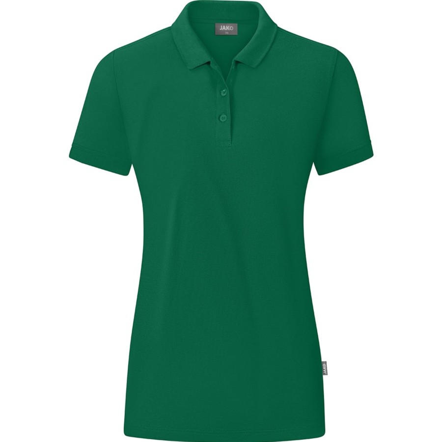 Damen Jako Polo-Shirts | Jako Damen Polo Organic Grun