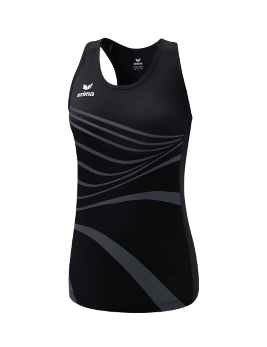 Damen Erima T-Shirts | Erima Damen Racing Singlet Schwarz Gunstig