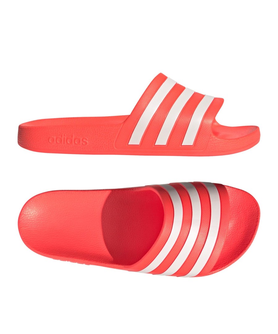 Sportschuhe Adidas | Adidas Adilette Aqua Badelatsche Orange Weiss