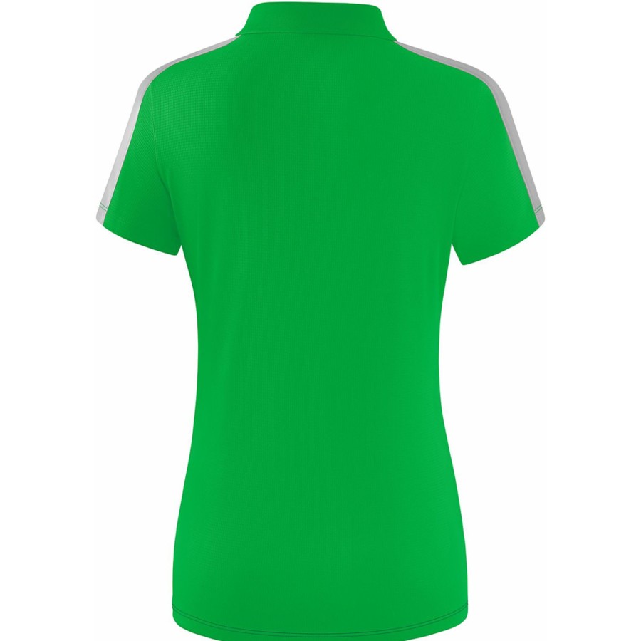 Damen Erima Polo-Shirts | Erima Damen Poloshirt Squad Grun-Grau