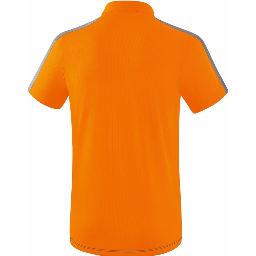 Herren Erima Polo-Shirts | Erima Herren Poloshirt Squad Orange-Grau