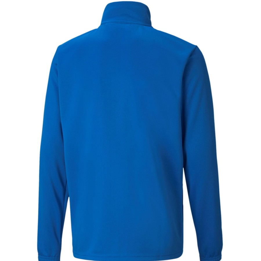 Kinder Puma Jacken | Puma Kinder Polyester Trainingsjacke Teamrise Blau-Weis