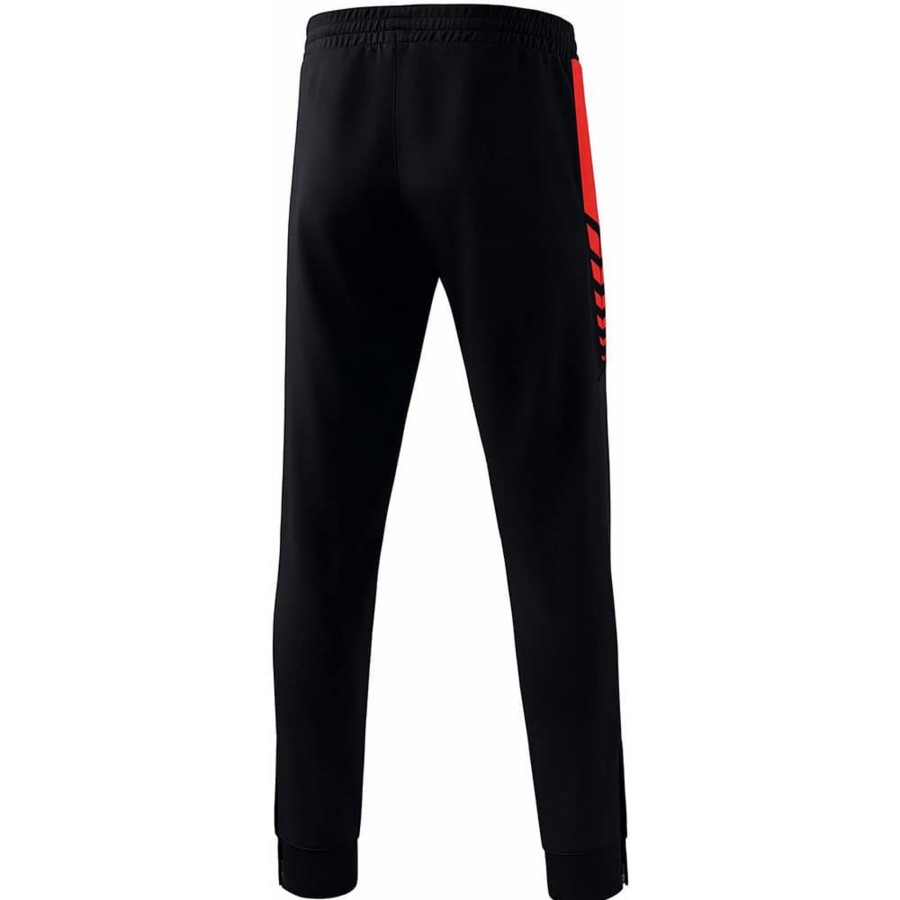 Kinder Erima Trainingshosen | Erima Kinder Trainingshose Six Wings Schwarz-Rot