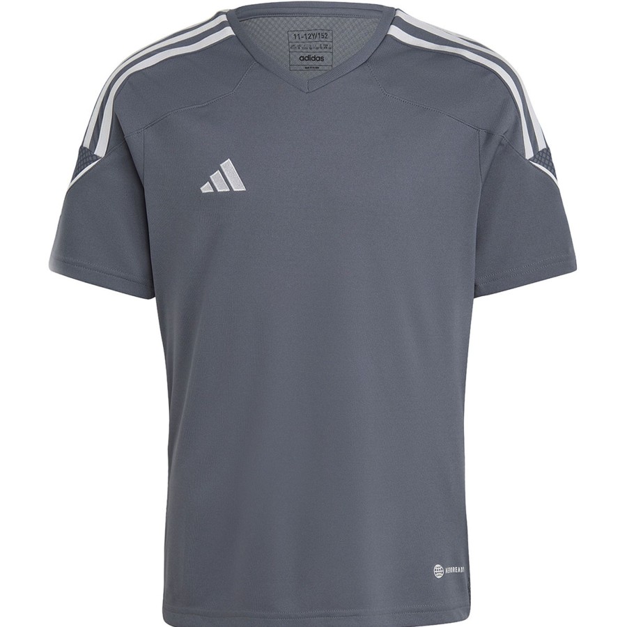 Kinder Adidas Trikots | Adidas Kinder Trikot Tiro 23 Grau-Weis