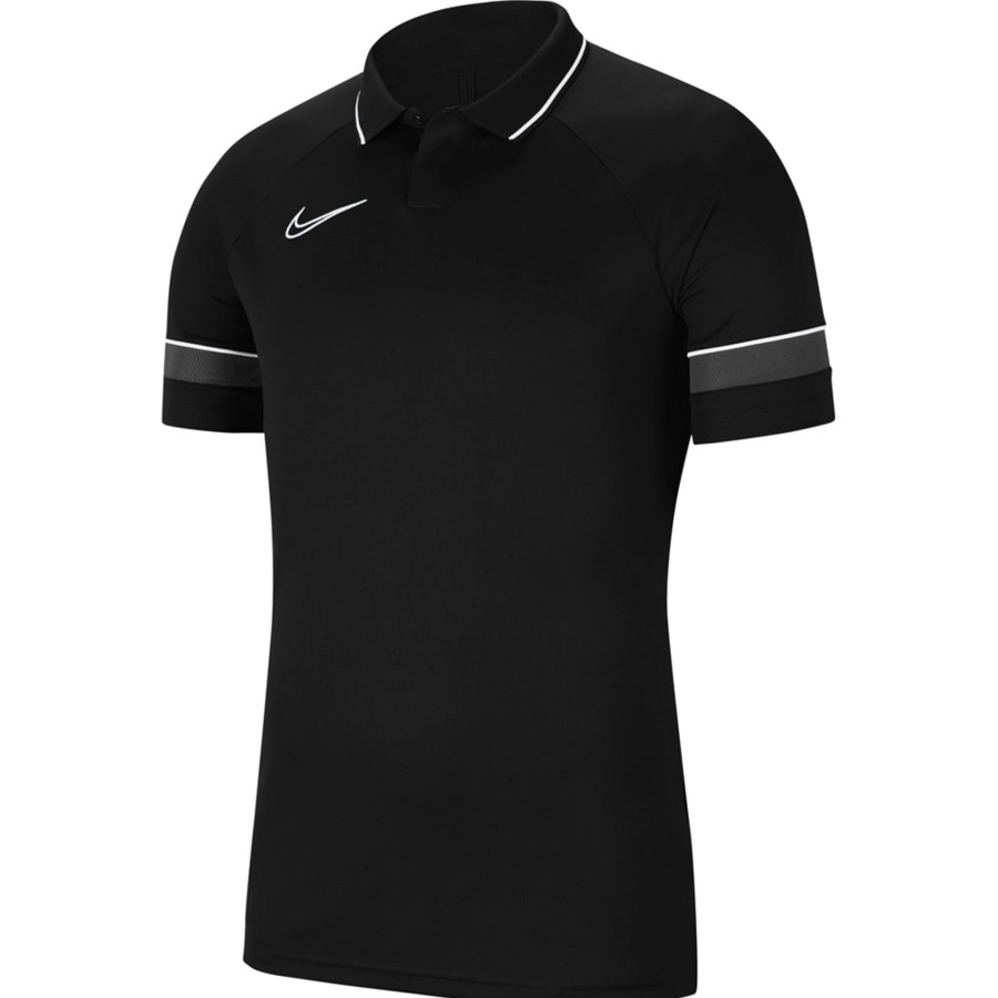 Kinder Nike Polo-Shirts | Nike Kinder Poloshirt Academy 21 Schwarz-Weis