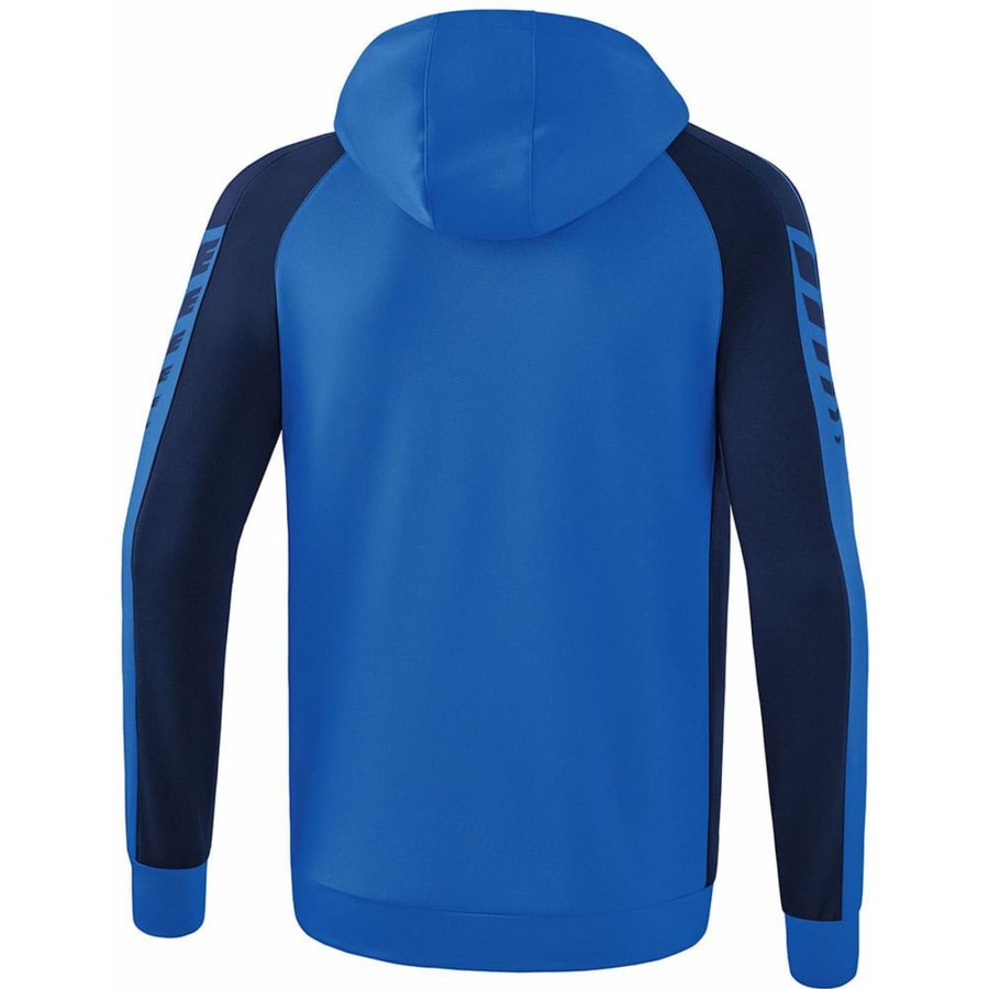 Herren Erima Jacken | Erima Herren Trainingsjacke Mit Kapuze Six Wings Blau