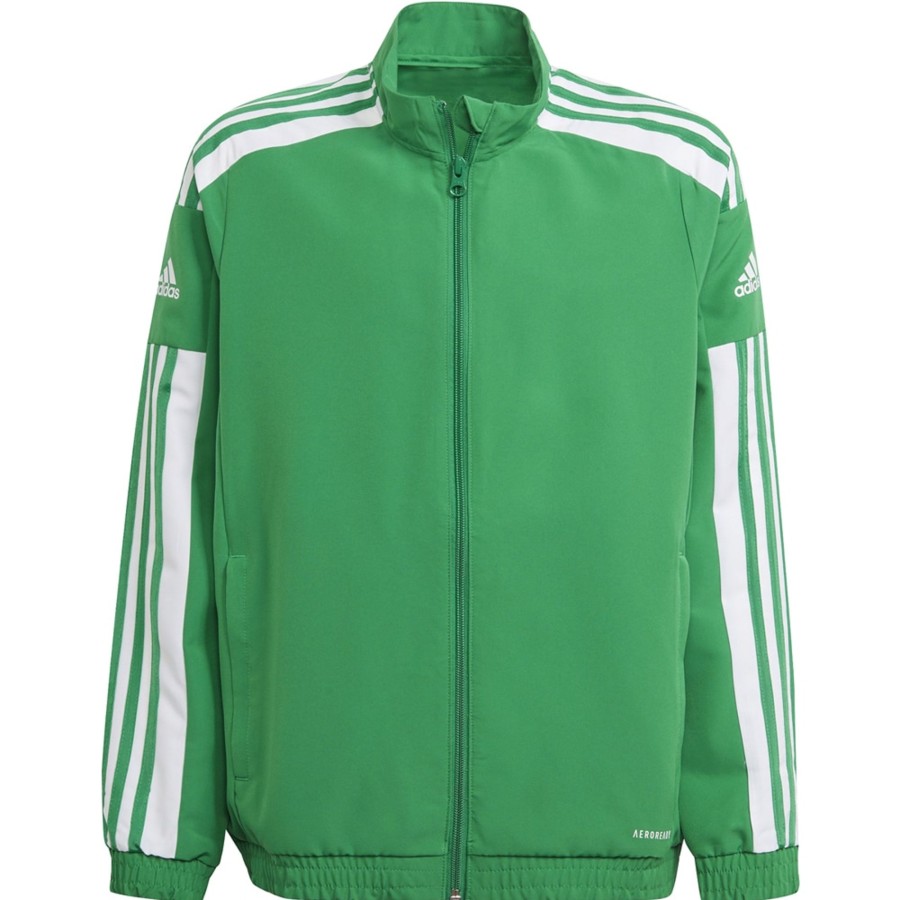 Herren Adidas Jacken | Adidas Kinder Prasentationsjacke Squadra 21 Grun-Weis