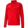 Herren Puma Sweatshirts | Puma 1/4 Zip Top Teamrise Rot-Weis