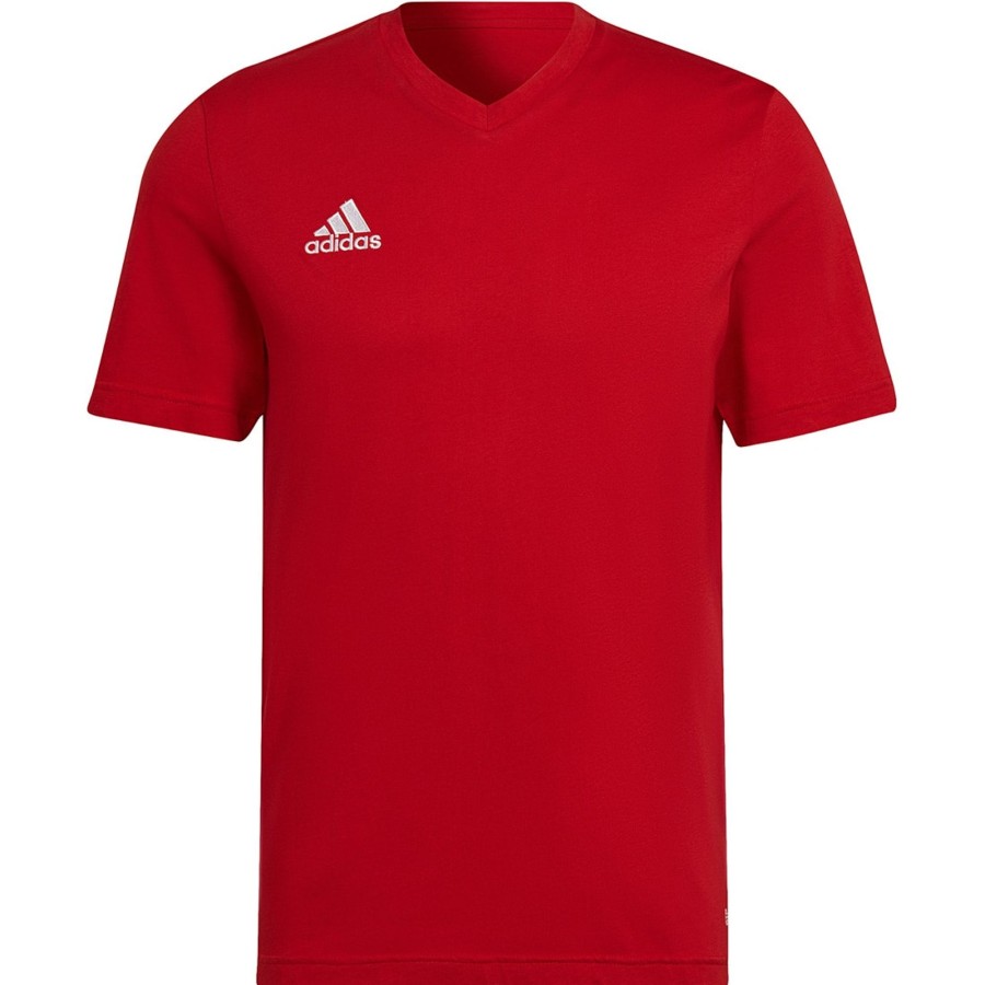 Herren Adidas T-Shirts | Adidas Herren T-Shirt Entrada 22 Rot