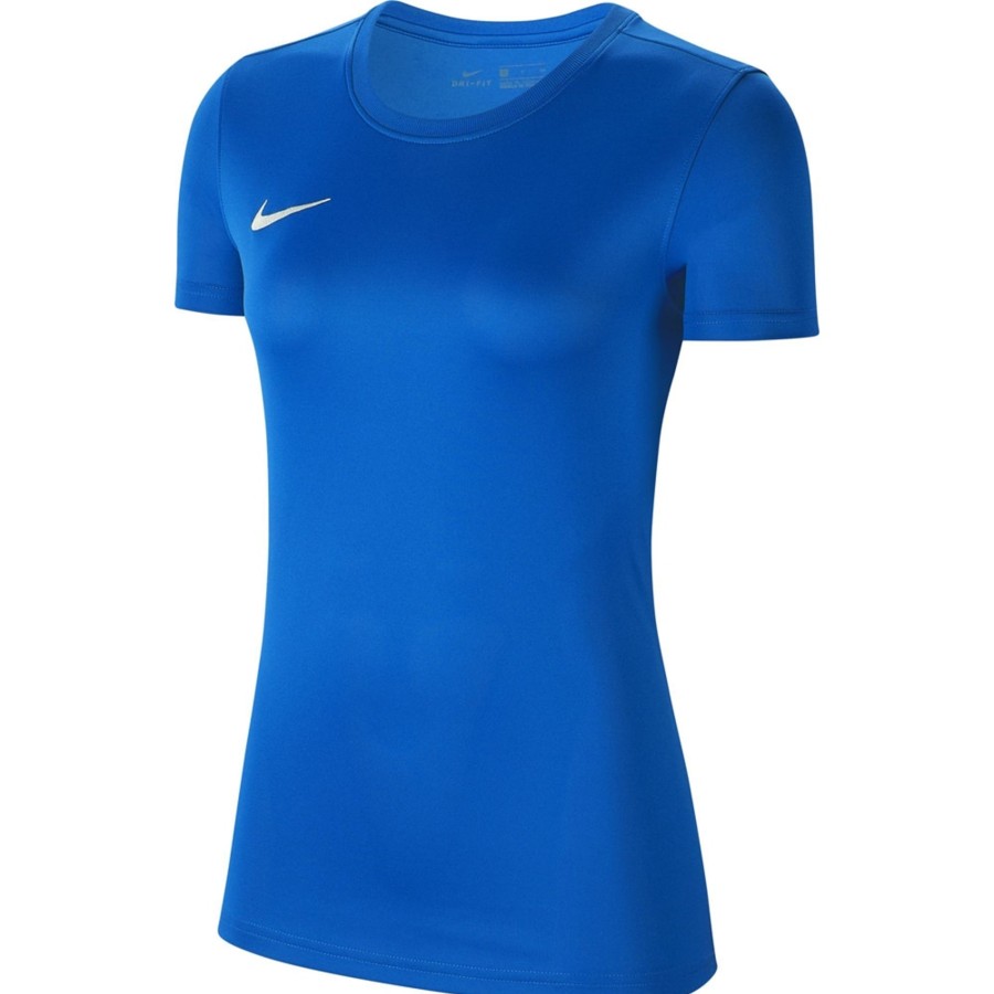 Damen Nike Trikots | Nike Park Vii Damen Kurzarm Trikot Royal Blue-Weis