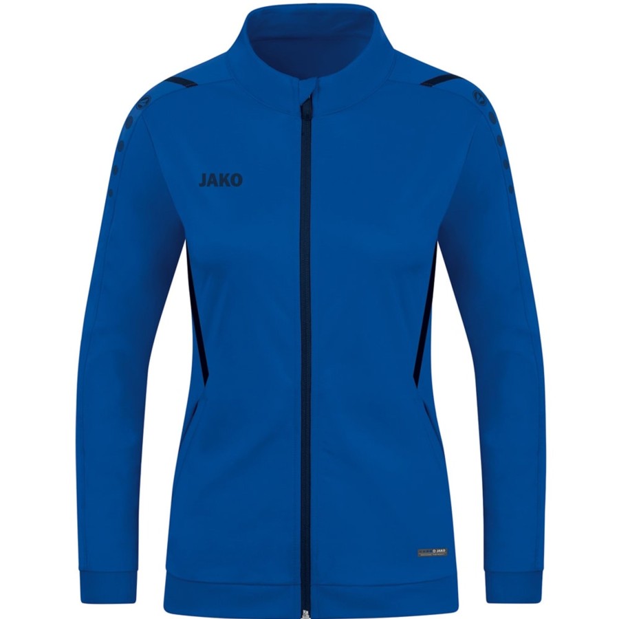 Damen Jako Jacken | Jako Damen Polyesterjacke Challenge Blau