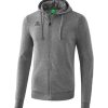 Kinder Erima Hoodies | Erima Kinder Kapuzensweatjacke Grau Melange Gunstig