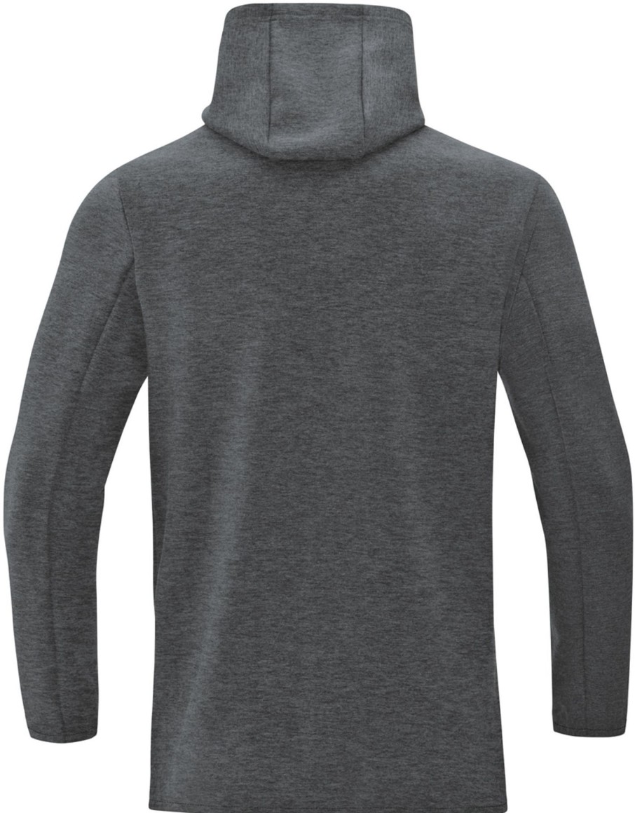 Herren Jako Hoodies | Jako Premium Basics Kapuzensweat Anthrazit Meliert