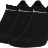 Herren Nike Socken | Nike Everyday Lightweight No-Show Socken 3Er Pack Schwarz