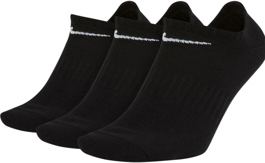 Herren Nike Socken | Nike Everyday Lightweight No-Show Socken 3Er Pack Schwarz