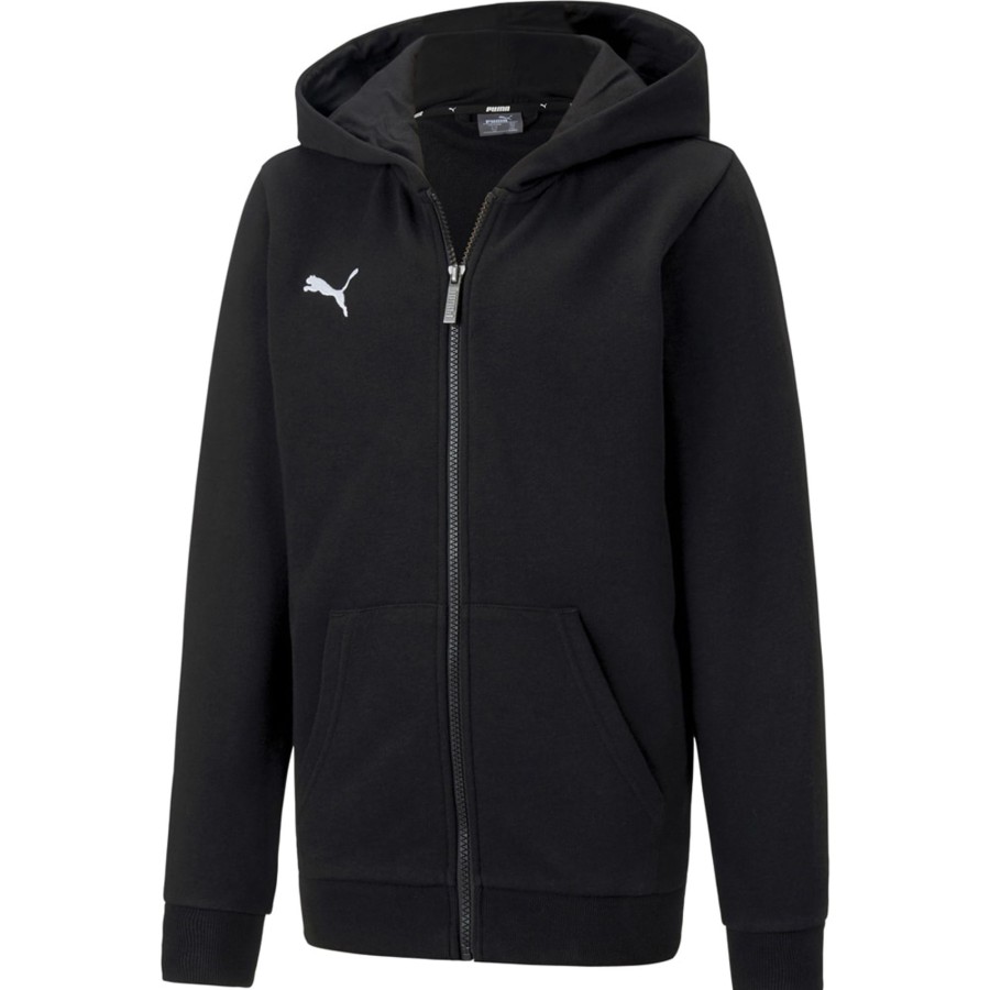 Kinder Puma Hoodies | Puma Kinder Zip-Hoodie Teamgoal 23 Casuals Schwarz