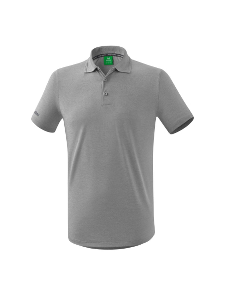 Herren Erima Polo-Shirts | Erima Funktionspolo Grau Melange Gunstig