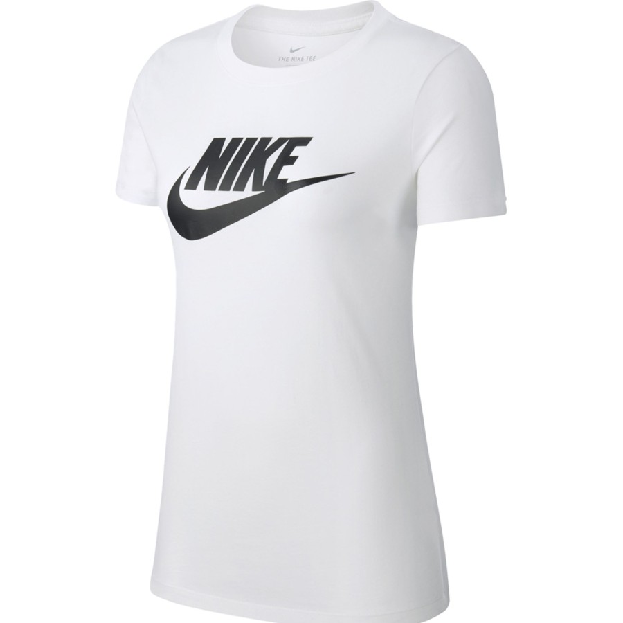 Damen Nike T-Shirts | Nike Damen T-Shirt Sportswear Essential Weis-Schwarz