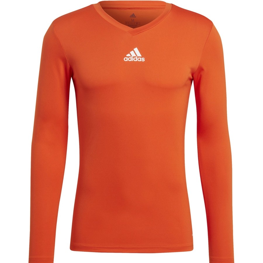 Herren Adidas Baselayer | Adidas Herren Langarm Base Shirt Team Orange