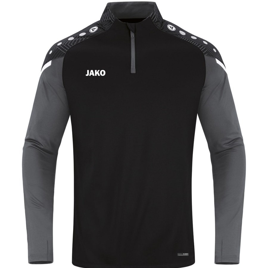 Kinder Jako Sweatshirts | Jako Kinder Ziptop Performance Schwarz-Grau