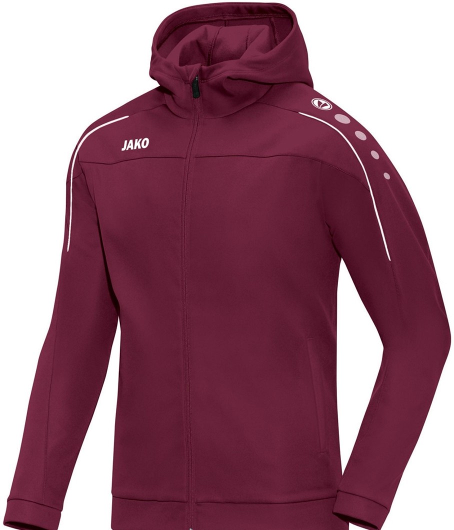 Herren Jako Jacken | Jako Classico Kapuzenjacke Maroon